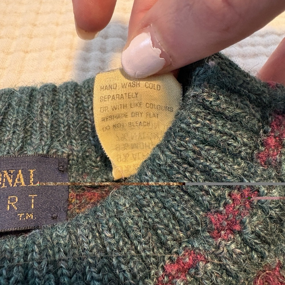VTG International Passport Sweater Wool Alpaca Blend Made in Italy Medium - Picture 4 of 8